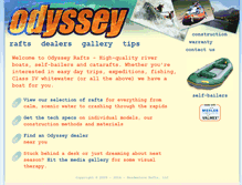 Tablet Screenshot of odysseyrafts.net